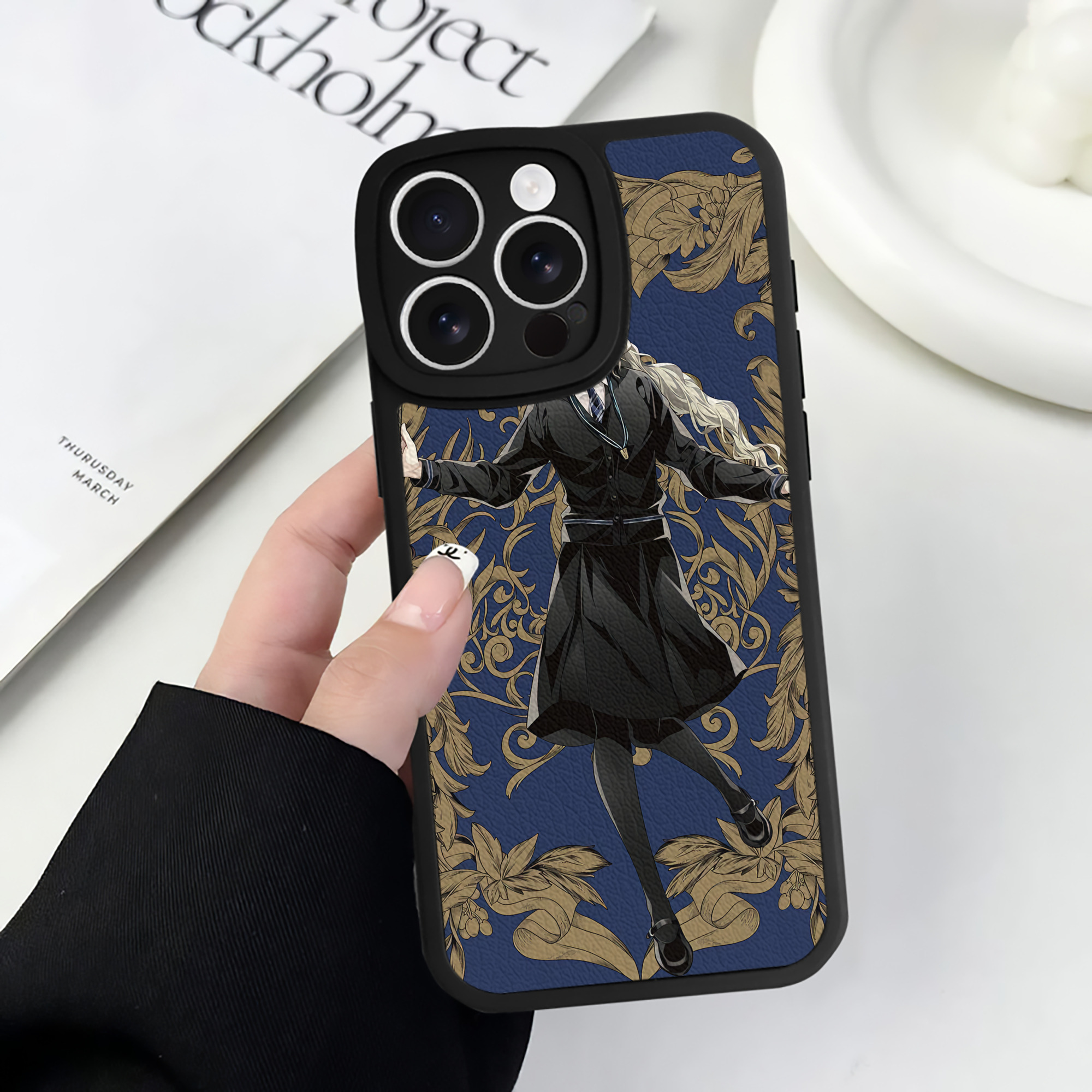 （画像用） Harry Potter ハリー・ポッターシリーズ 【iPhone 16シリーズ対応】シリコンスマホケース（レザー調） 材質：シリコン